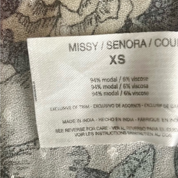 William Rast Multicolor Floral Blouse - Picture 6 of 7